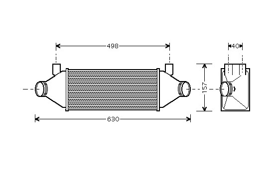 Intercooler, échangeur 18004314 International Radiators, Image 2