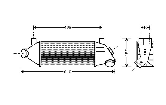 Intercooler, échangeur 18004315 International Radiators, Image 2
