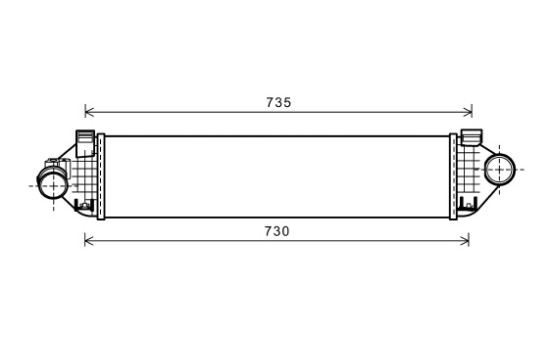 Intercooler, échangeur 18004474 International Radiators