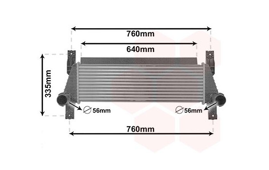 Intercooler, échangeur 18014701 International Radiators