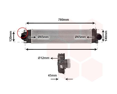 Intercooler, échangeur 18014711 International Radiators