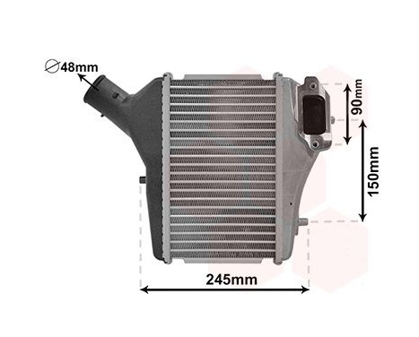 Intercooler, échangeur 25004286 International Radiators