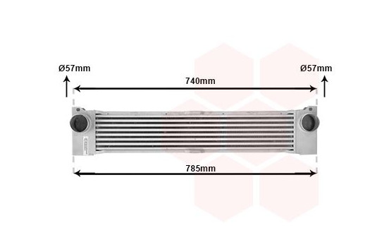 Intercooler, échangeur 30004370 International Radiators, Image 2