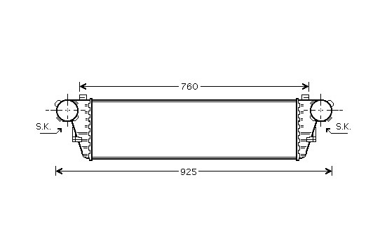 Intercooler, échangeur 30004380 International Radiators, Image 2