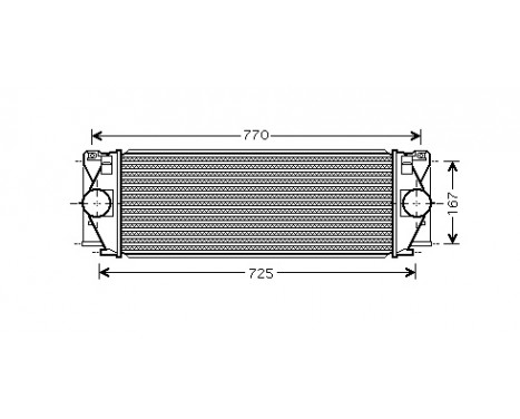 Intercooler, échangeur 30004396 International Radiators, Image 2