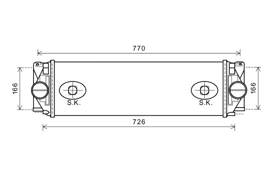 Intercooler, échangeur 30004582 International Radiators, Image 2