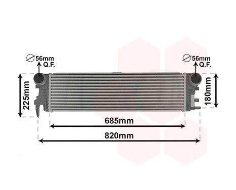 Intercooler, échangeur 30014700 International Radiators