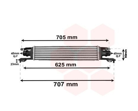 Intercooler, échangeur 37004420 International Radiators, Image 2