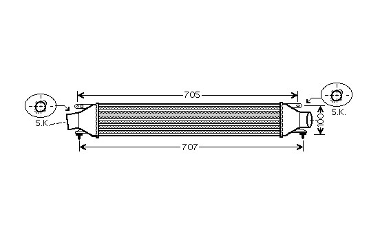 Intercooler, échangeur 37004422 International Radiators, Image 2
