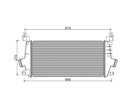 Intercooler, échangeur 37004548 International Radiators, Image 2