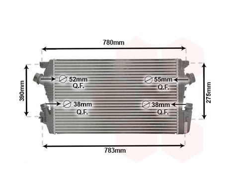Intercooler, échangeur 37014706 International Radiators