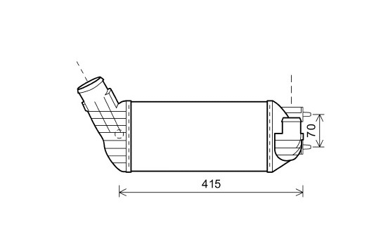 Intercooler, échangeur 40004360 International Radiators, Image 2