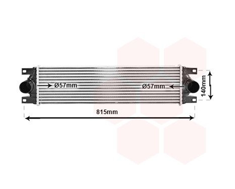 Intercooler, échangeur 43004089 International Radiators