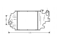 Intercooler, échangeur 43004320 International Radiators
