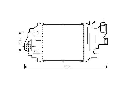 Intercooler, échangeur 43004320 International Radiators