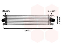 Intercooler, échangeur 43004359 International Radiators