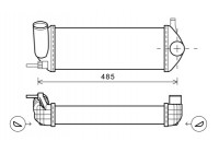 Intercooler, échangeur 43004484 International Radiators