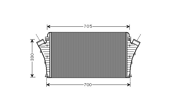 Intercooler, échangeur 47004068 International Radiators, Image 2