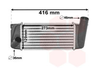 Intercooler, échangeur 53004668 International Radiators