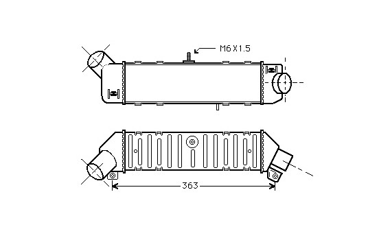 Intercooler, échangeur 58004162 International Radiators