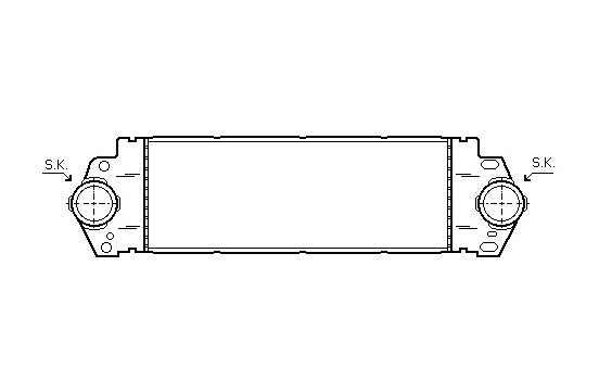 Intercooler, échangeur 58004233 International Radiators, Image 2