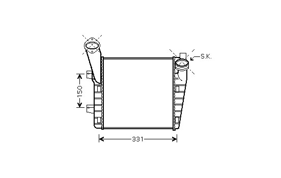 Intercooler, échangeur 58004234 International Radiators, Image 2