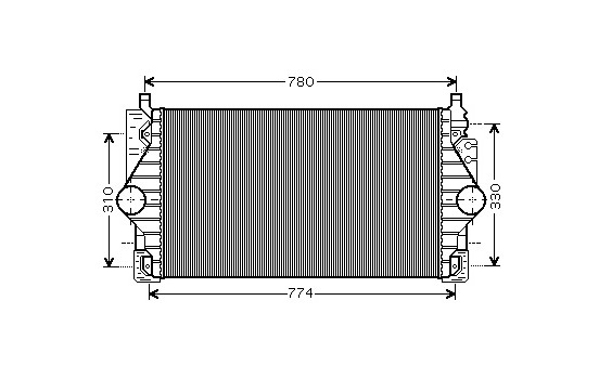 Intercooler, échangeur 58004246 International Radiators, Image 2
