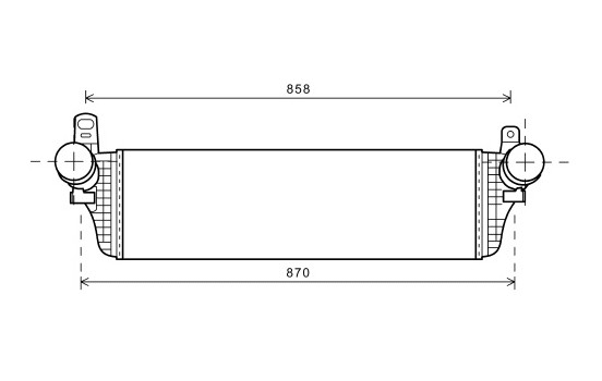 Intercooler, échangeur 58004313 International Radiators, Image 2