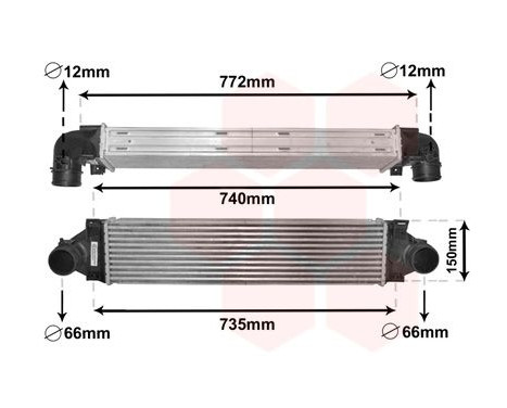 Intercooler, échangeur 59004173 International Radiators