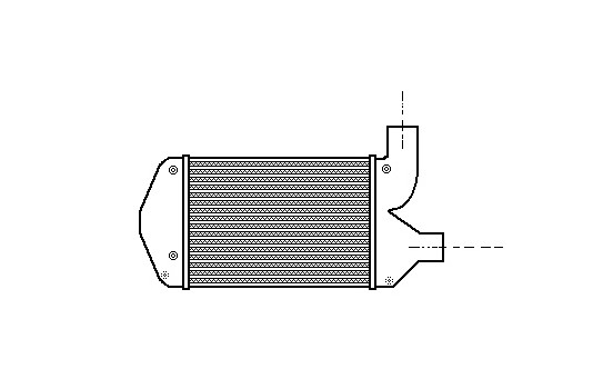 Intercooler, échangeur 73004001 Van Wezel