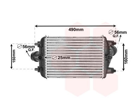 Intercooler, échangeur 74004081 International Radiators