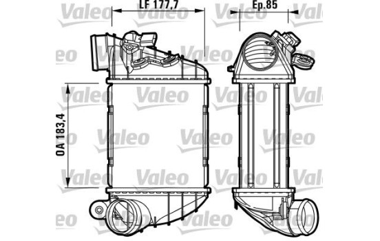 Intercooler, échangeur 817438 Valeo, Image 2