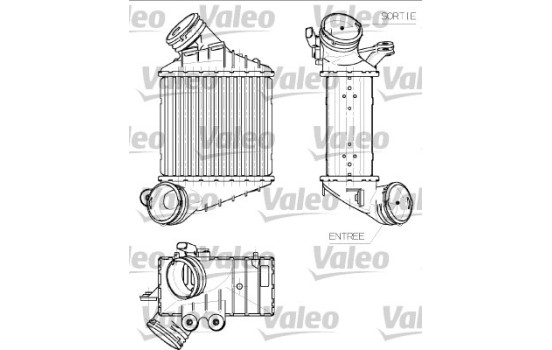 Intercooler, échangeur 817555 Valeo