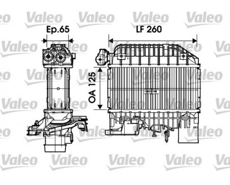 Intercooler, échangeur 817698 Valeo, Image 2