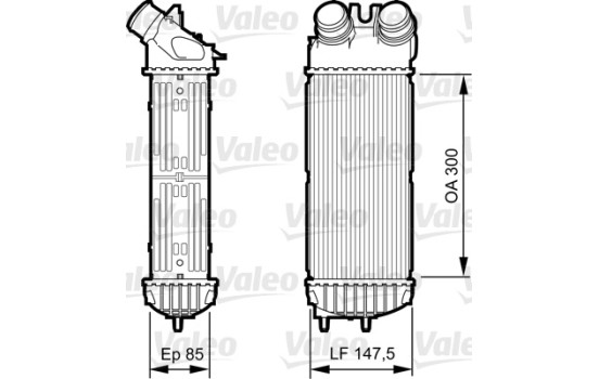 Intercooler, échangeur 817706 Valeo