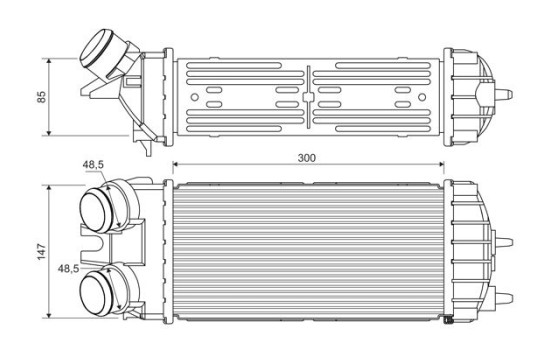 Intercooler, échangeur 817706 Valeo, Image 2
