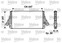 Intercooler, échangeur 817729 Valeo