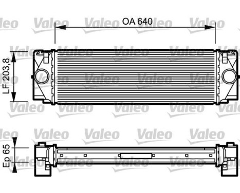 Intercooler, échangeur 817994 Valeo