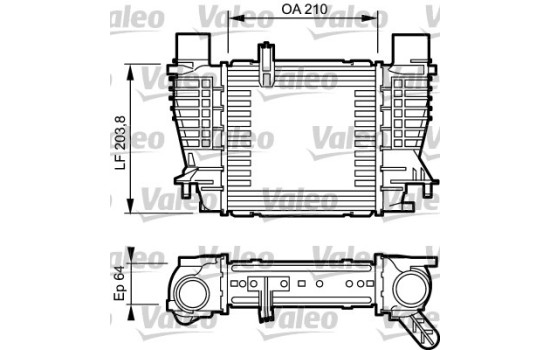Intercooler, échangeur 817999 Valeo