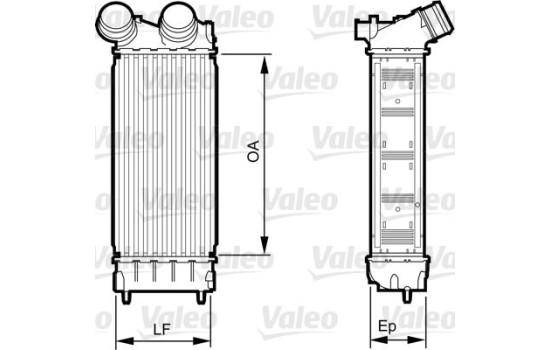 Intercooler, échangeur 818226 Valeo, Image 2