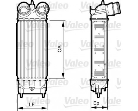 Intercooler, échangeur 818227 Valeo, Image 2