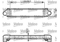 Intercooler, échangeur 818238 Valeo