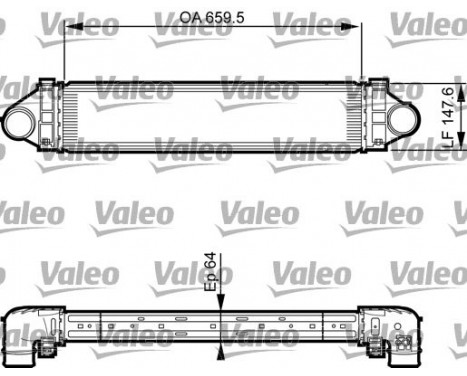 Intercooler, échangeur 818238 Valeo