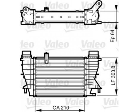Intercooler, échangeur 818251 Valeo