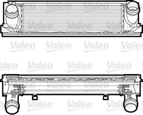 Intercooler, échangeur 818263 Valeo