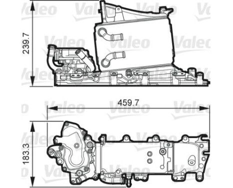 Intercooler, échangeur 818268 Valeo