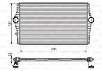 Intercooler, échangeur 818279 Valeo