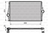 Intercooler, échangeur 818280 Valeo