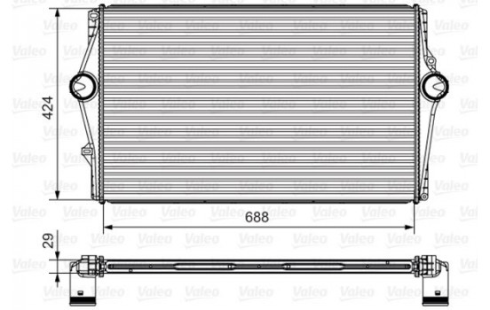 Intercooler, échangeur 818281 Valeo