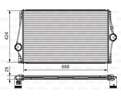 Intercooler, échangeur 818282 Valeo